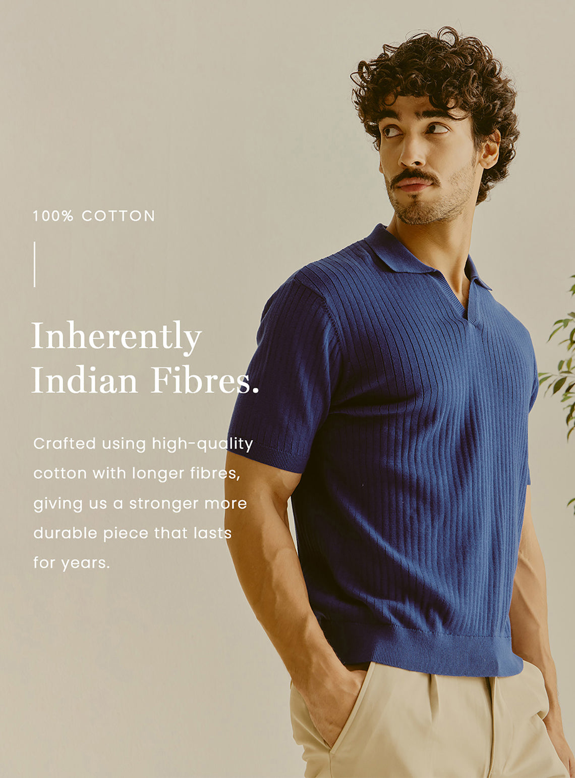 StTropez Off-White Cotton Knit Polo