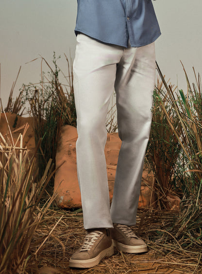 Granite Grey Cotton Cargo Pant