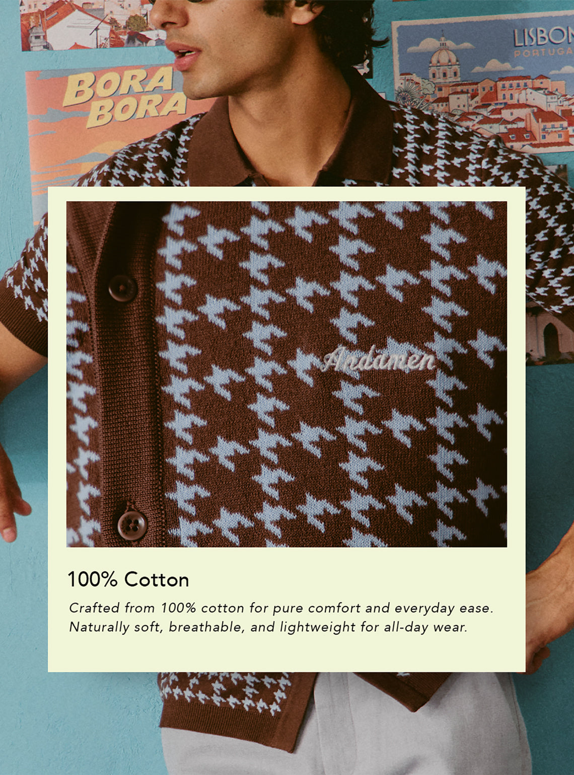 Old Fashioned Brown Cotton Knit Shirt