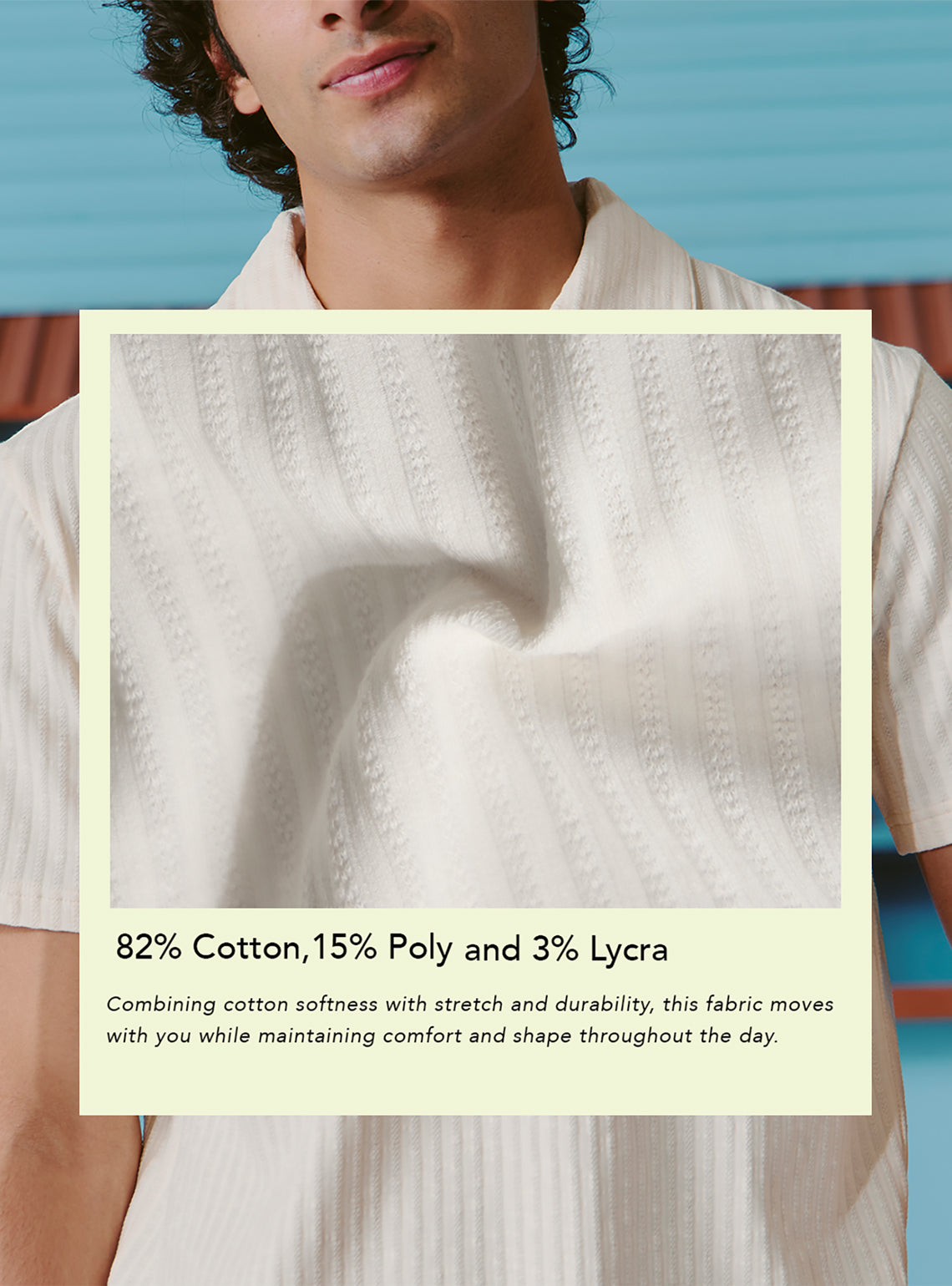 Gibson Off-White Cotton Blend Polo
