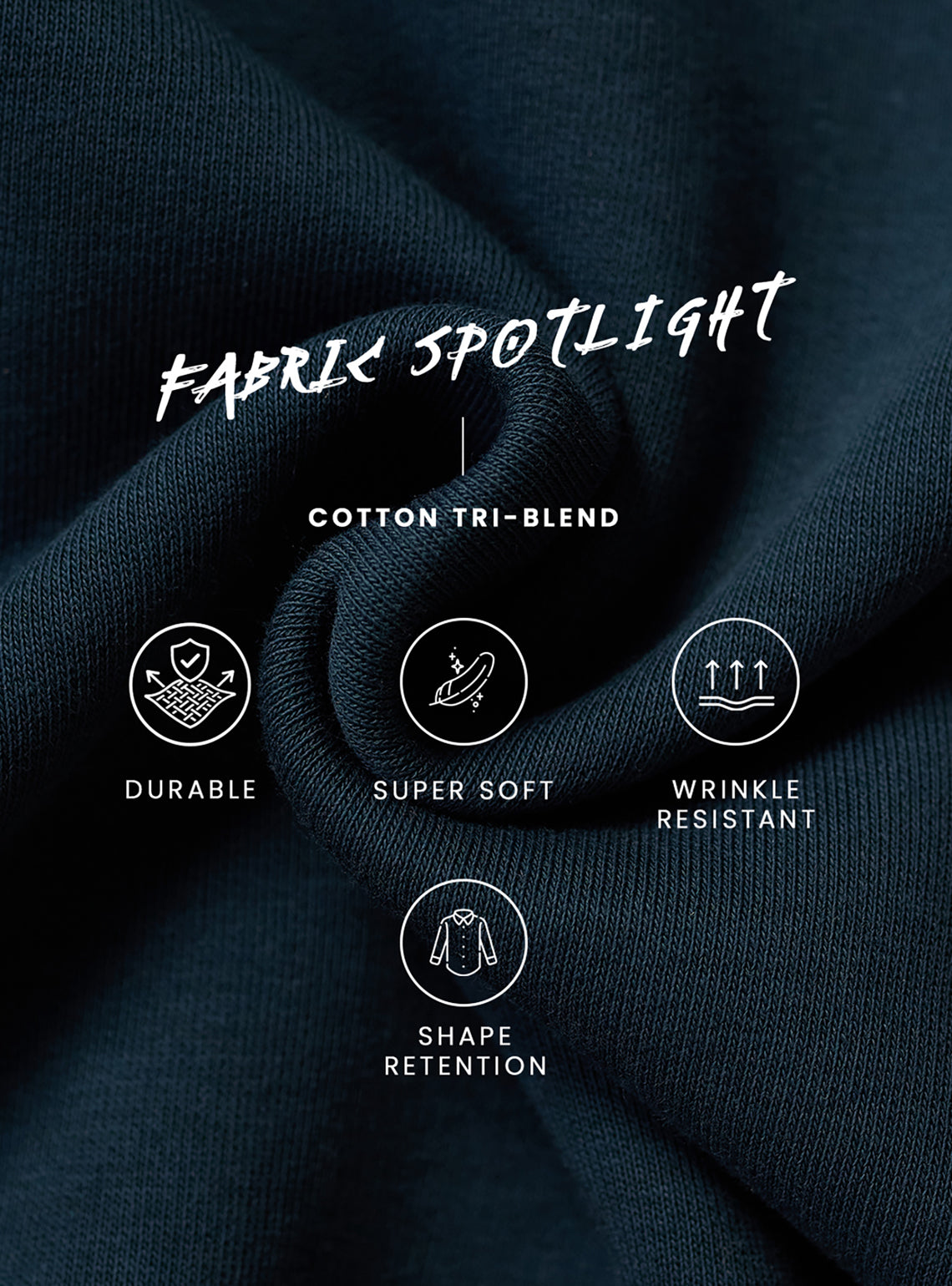 Ink Navy Cotton Triblend Hoodie