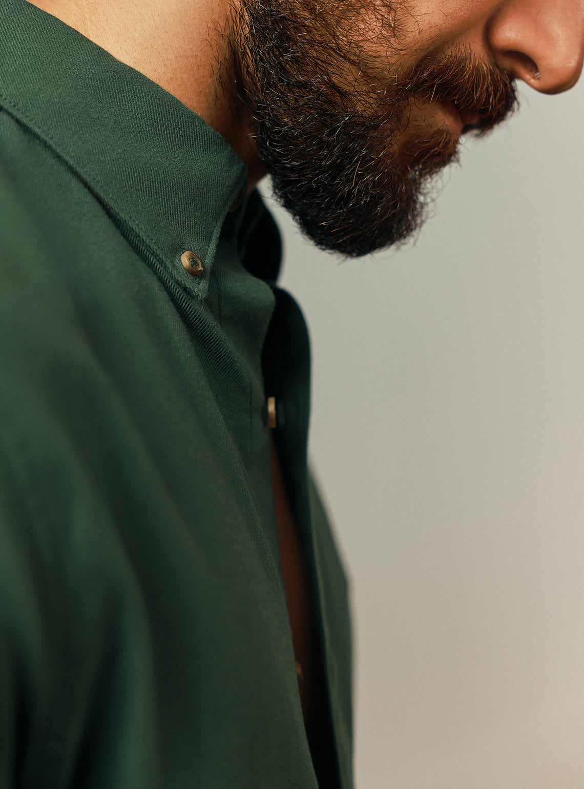 Jungle Olive Cotton Twill Shirt