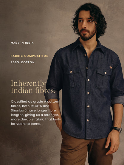 Khaki Safari Cotton Jacket