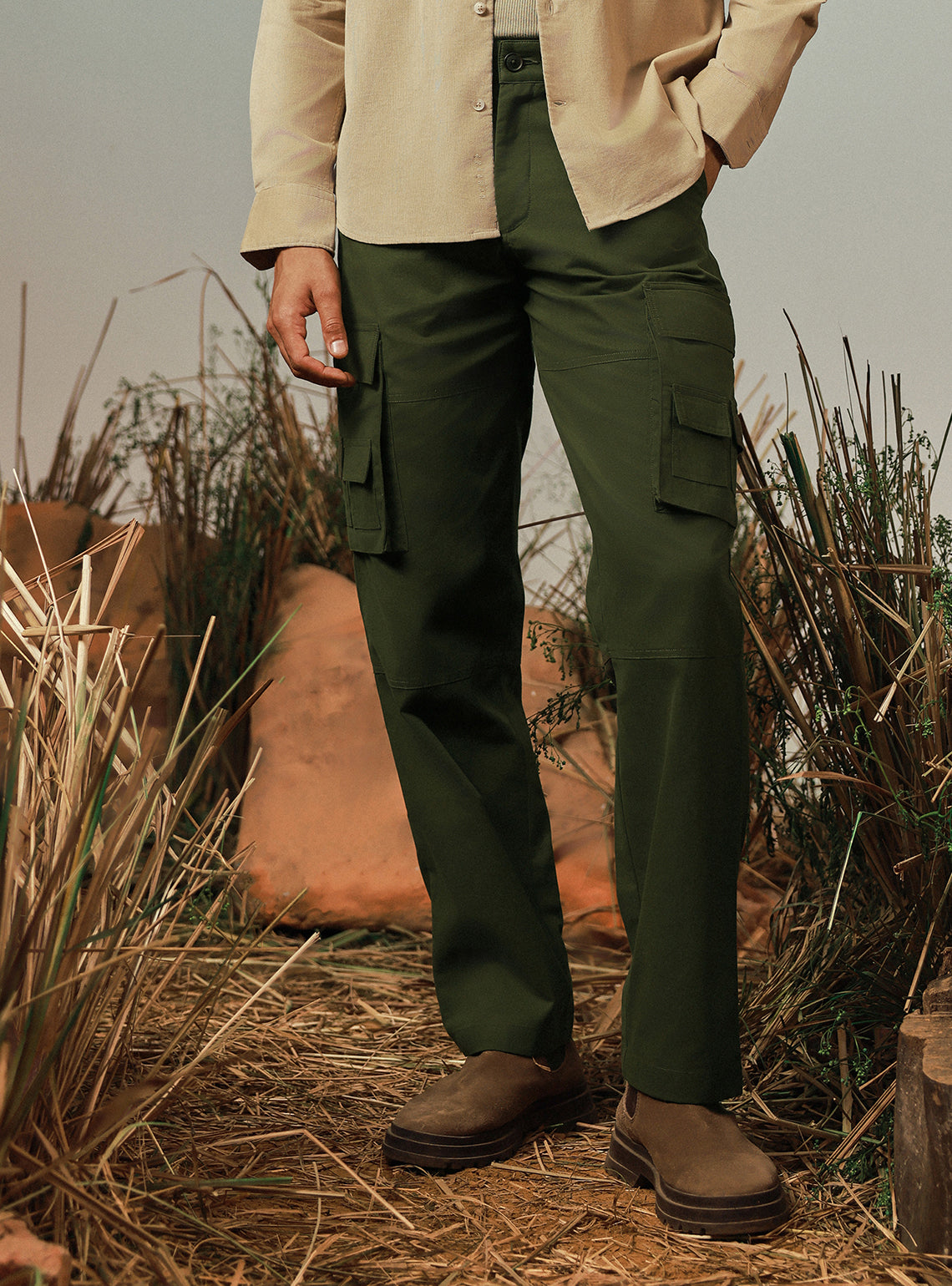 Trailblazer Olive Cotton Cargo Pant