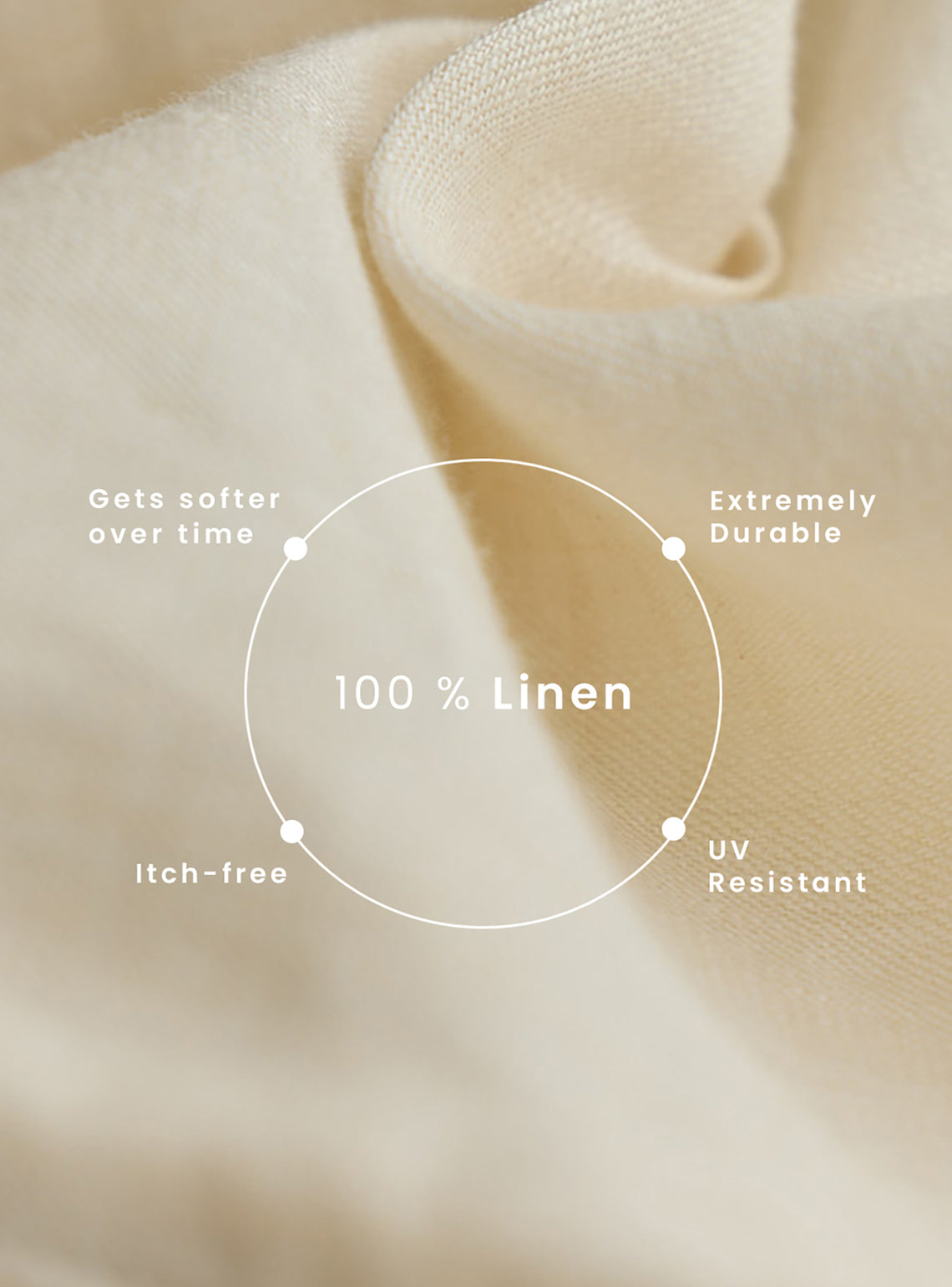 Cream European Linen Pant