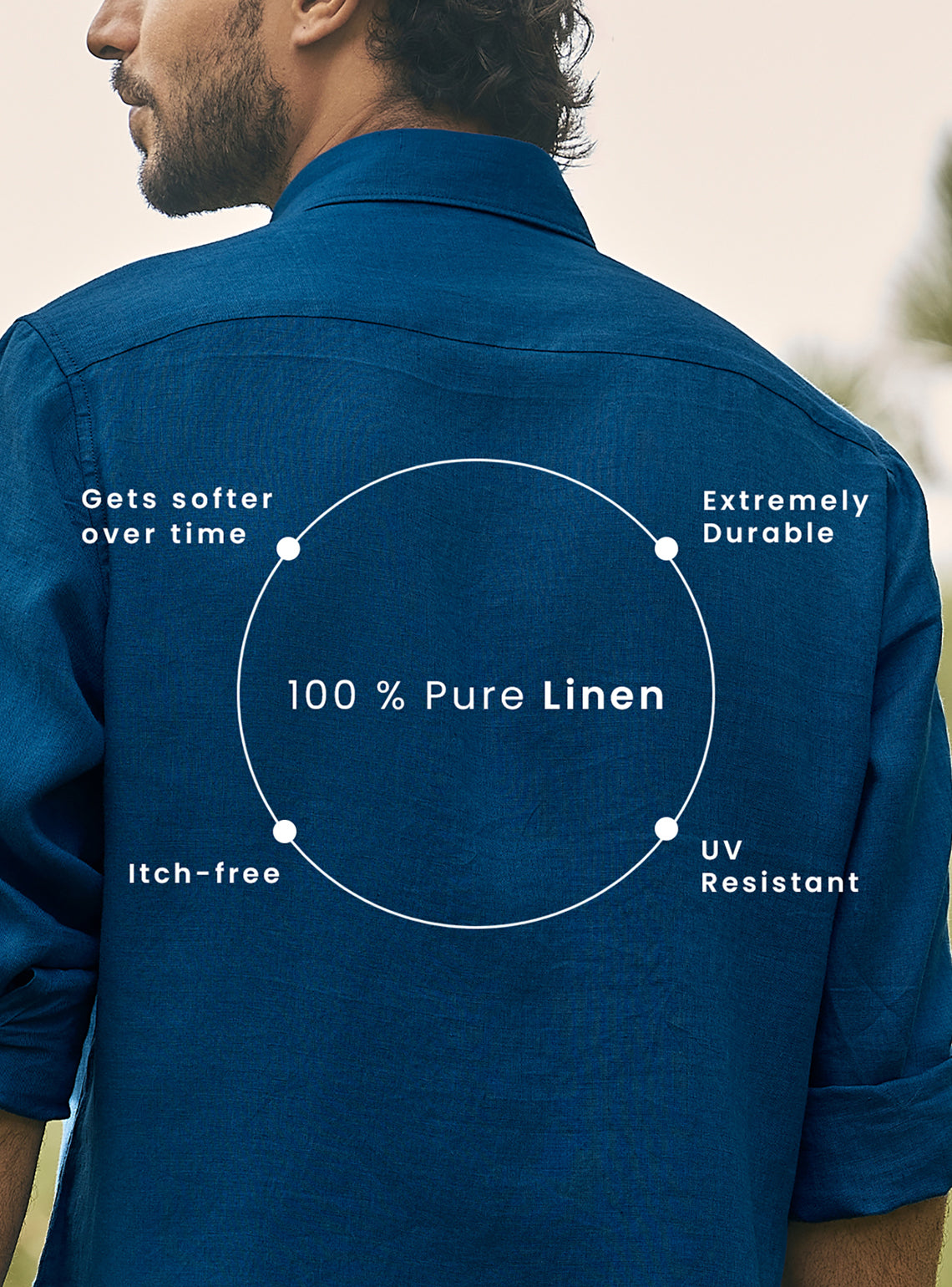 Abyss Navy Lyocell Linen Shirt