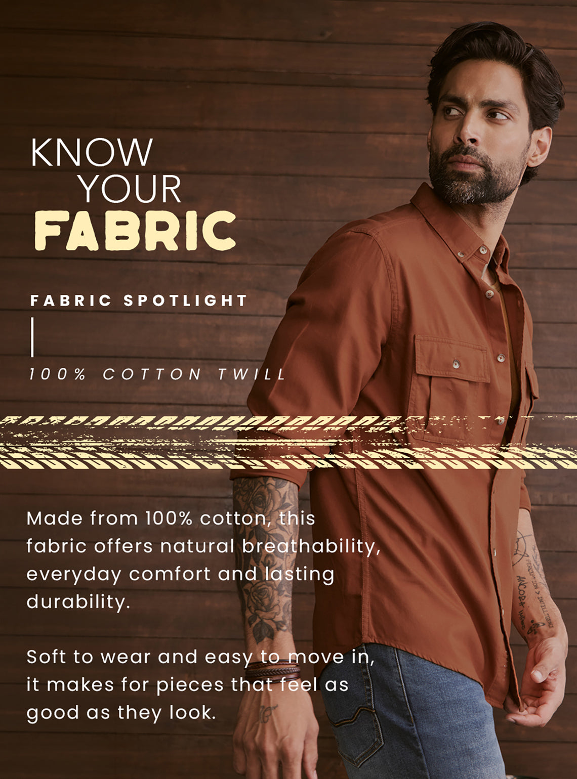 Cinder Rust Explorer Cotton Shirt