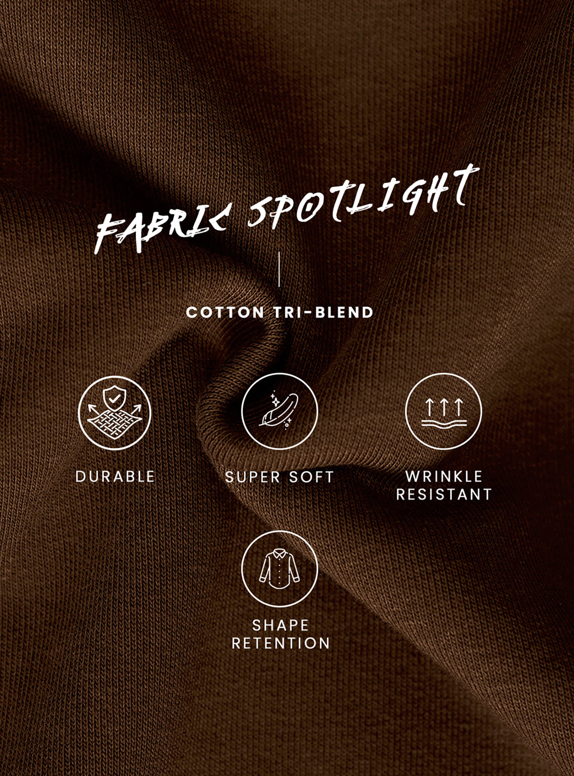Cocoa Brown Cotton Triblend Hoodie
