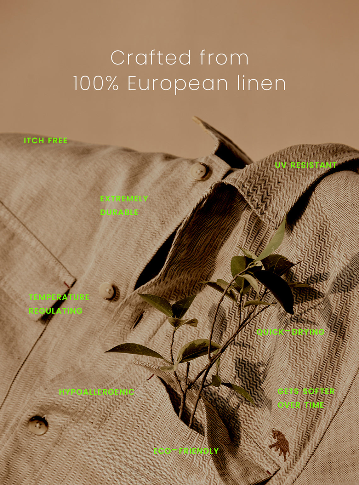 Khaki Slate Linen Shirt