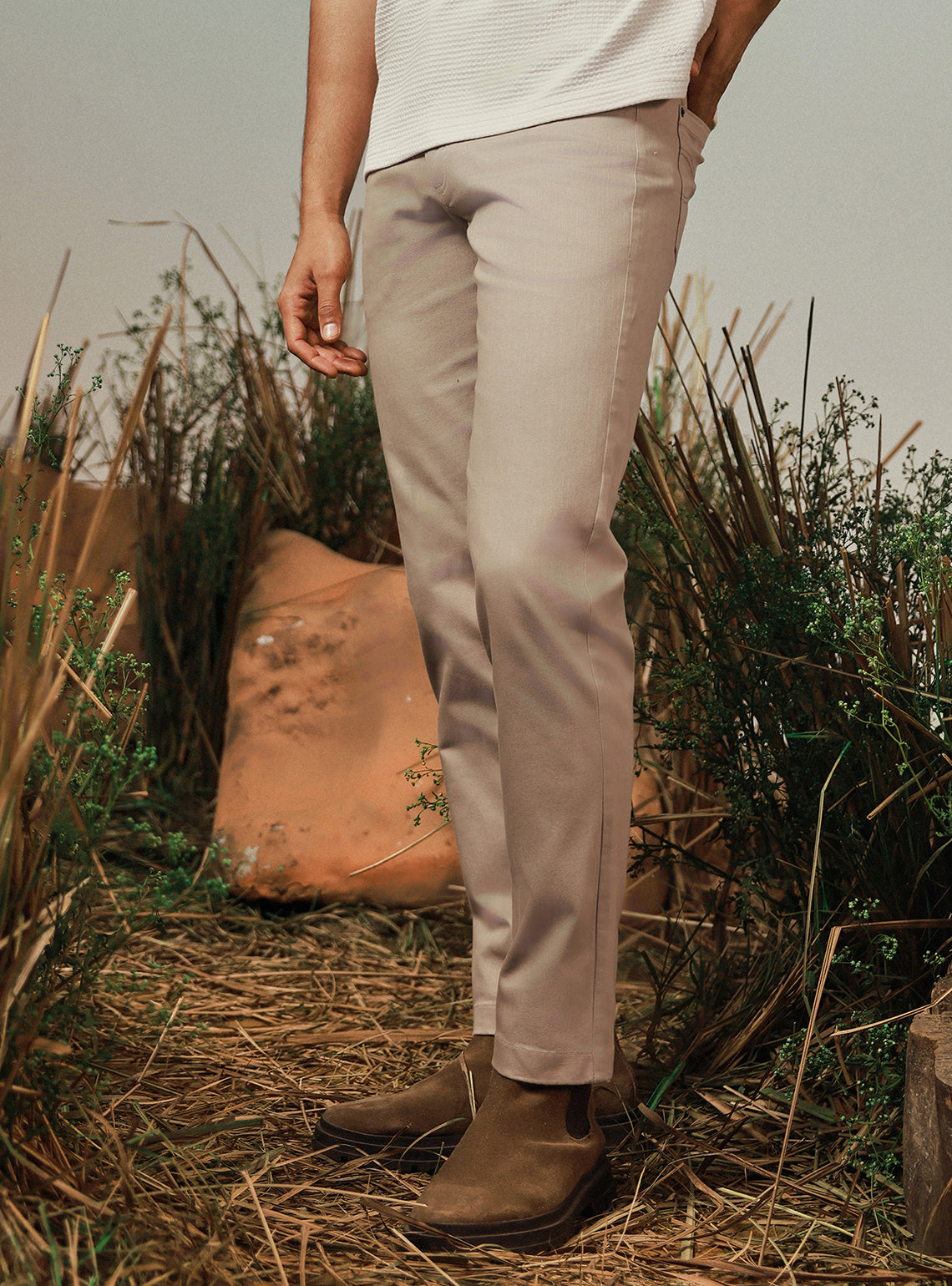 Desert Khaki Cotton Overdye Chino