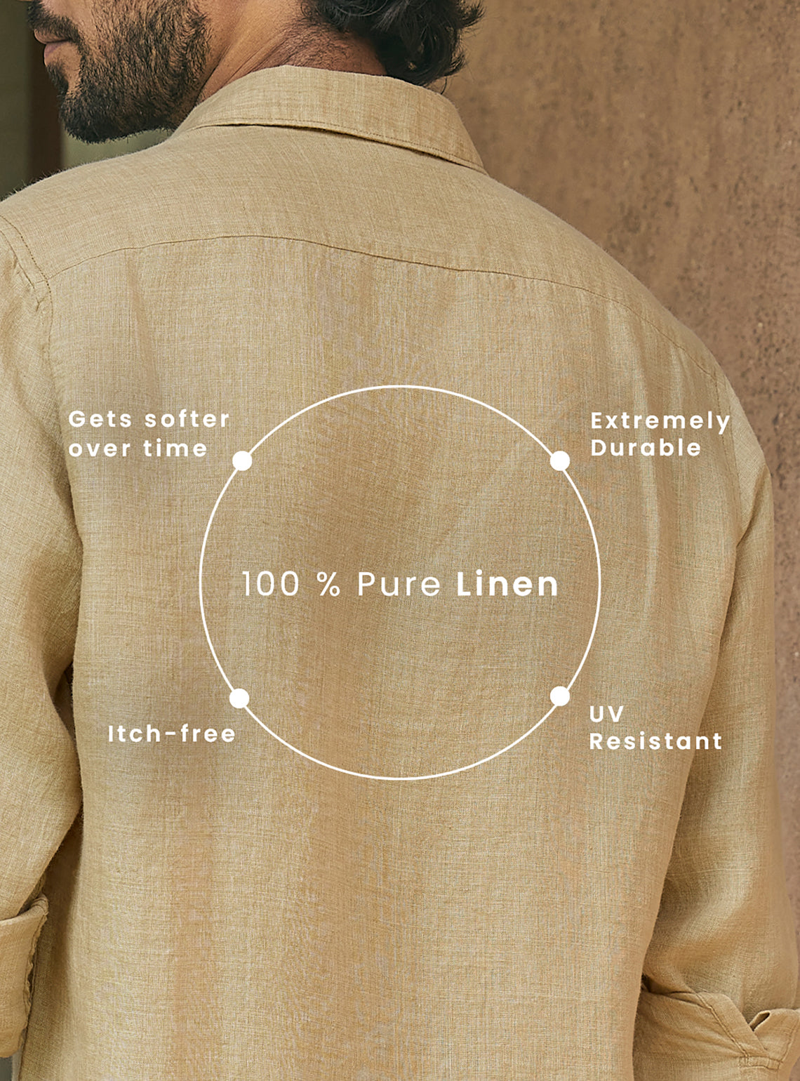 Muted Khaki European Linen Shirt