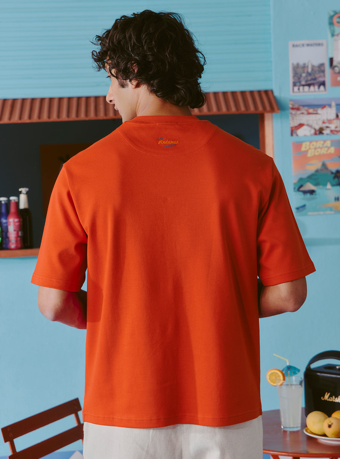 Negroni Rust Cotton Print Crewneck