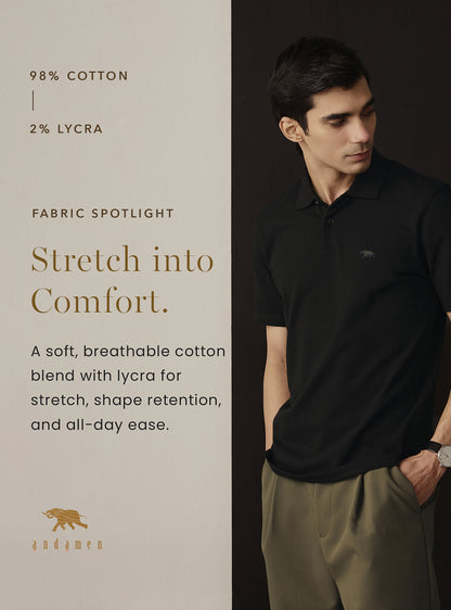 Dune Khaki Cotton Polo