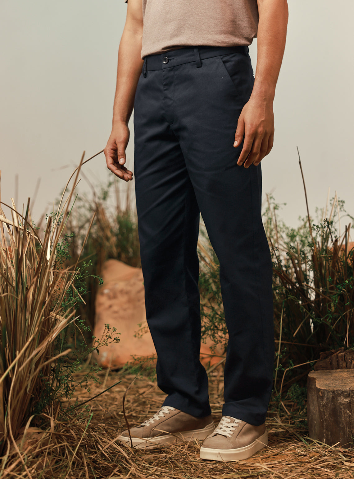 Harbour Trail Cotton Navy Chino