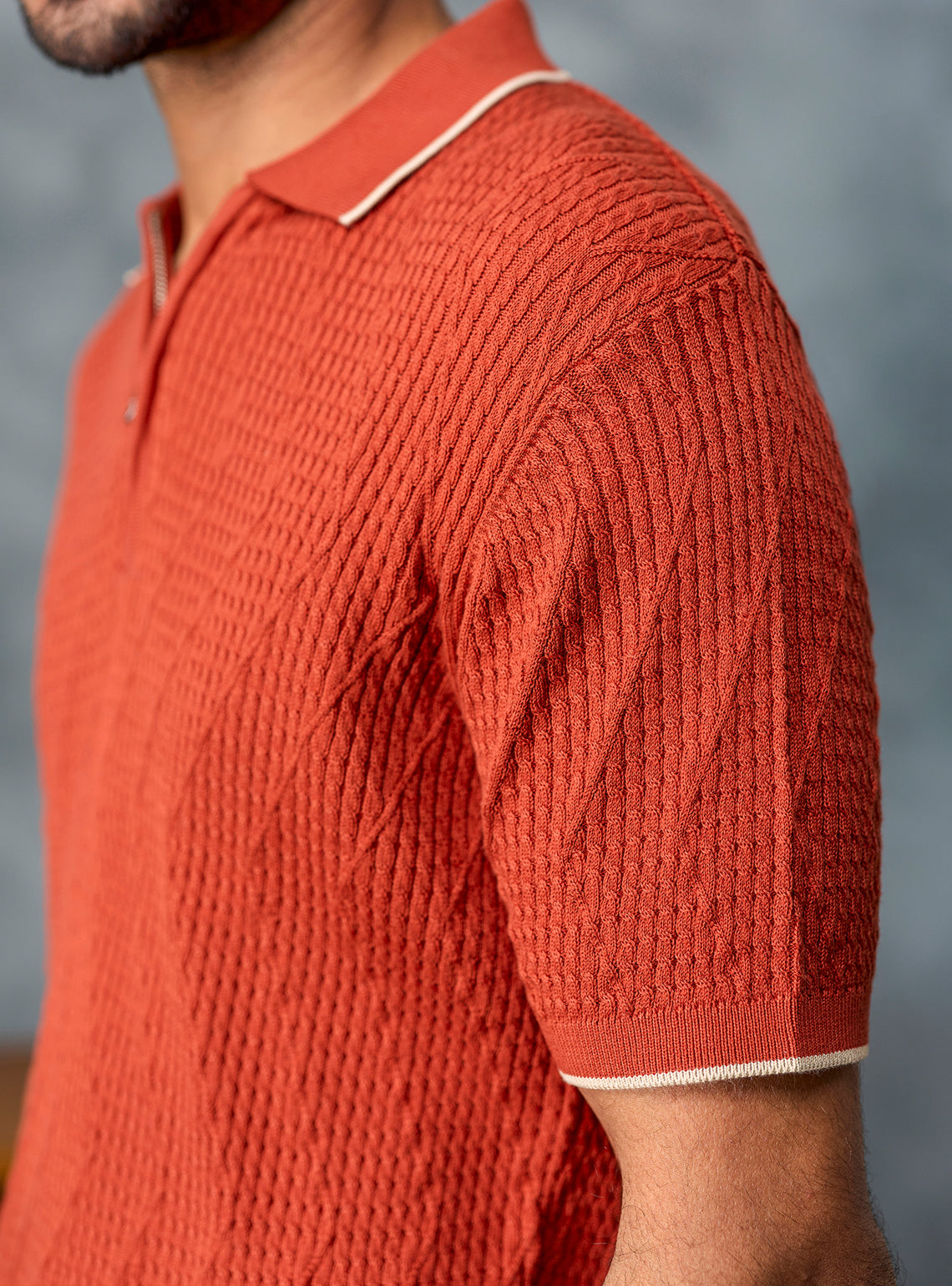 Rally Rust Cotton Cables Polo