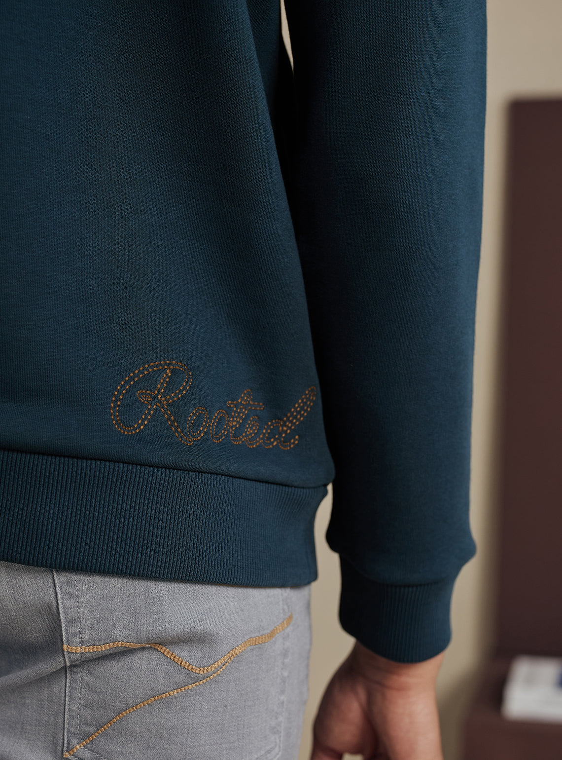 Ink Navy Cotton Triblend Hoodie