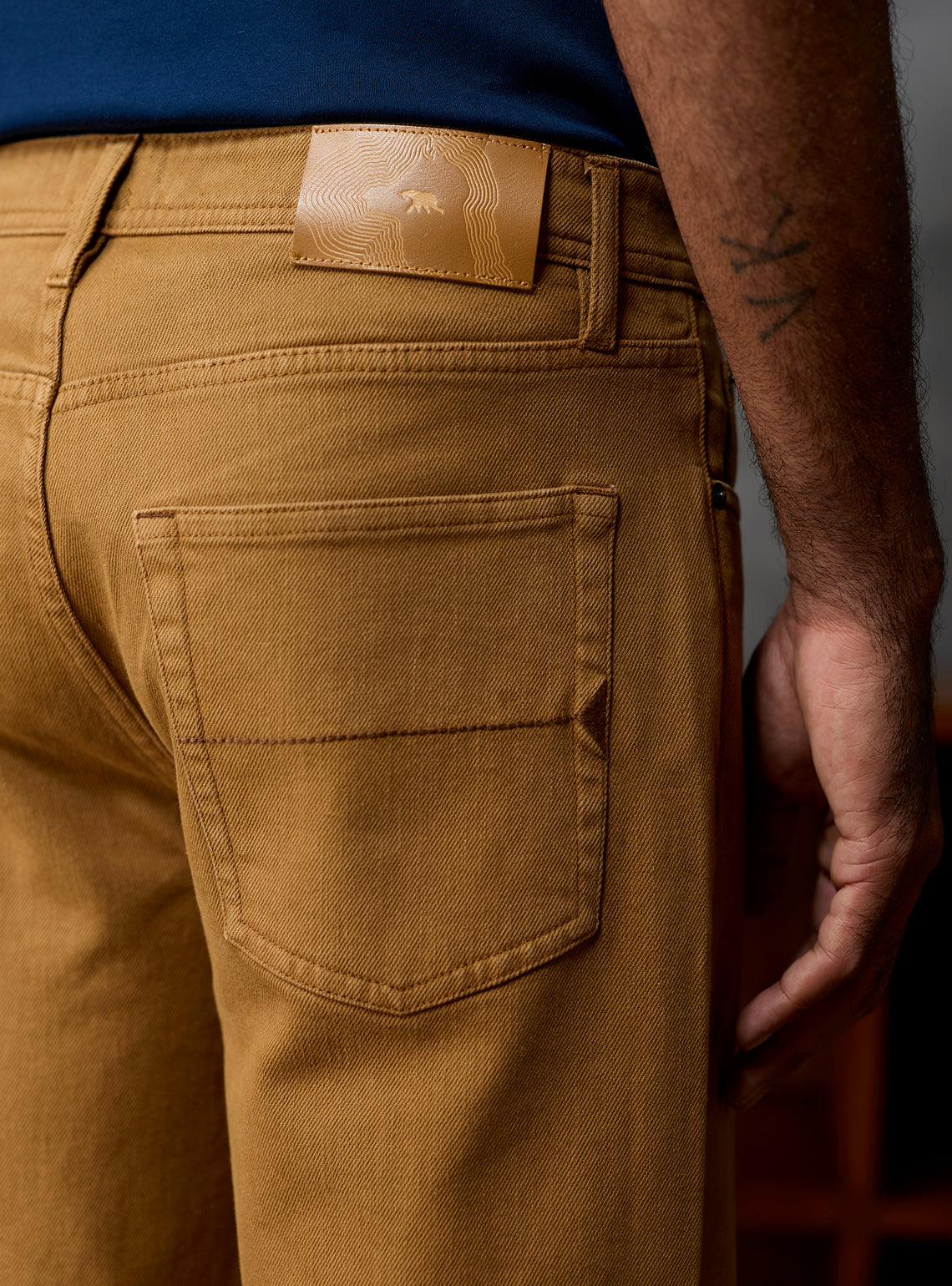 Chestnut Brown Triblend Denim Jeans