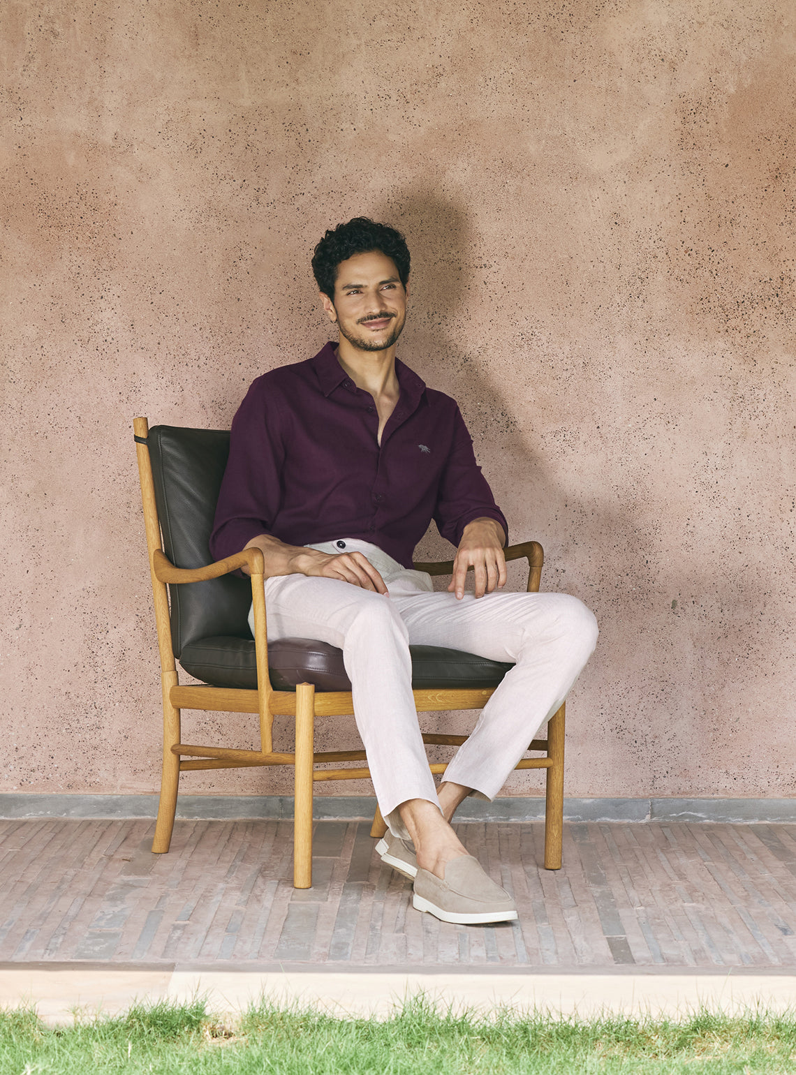Mystic Violet Lyocell Linen Shirt