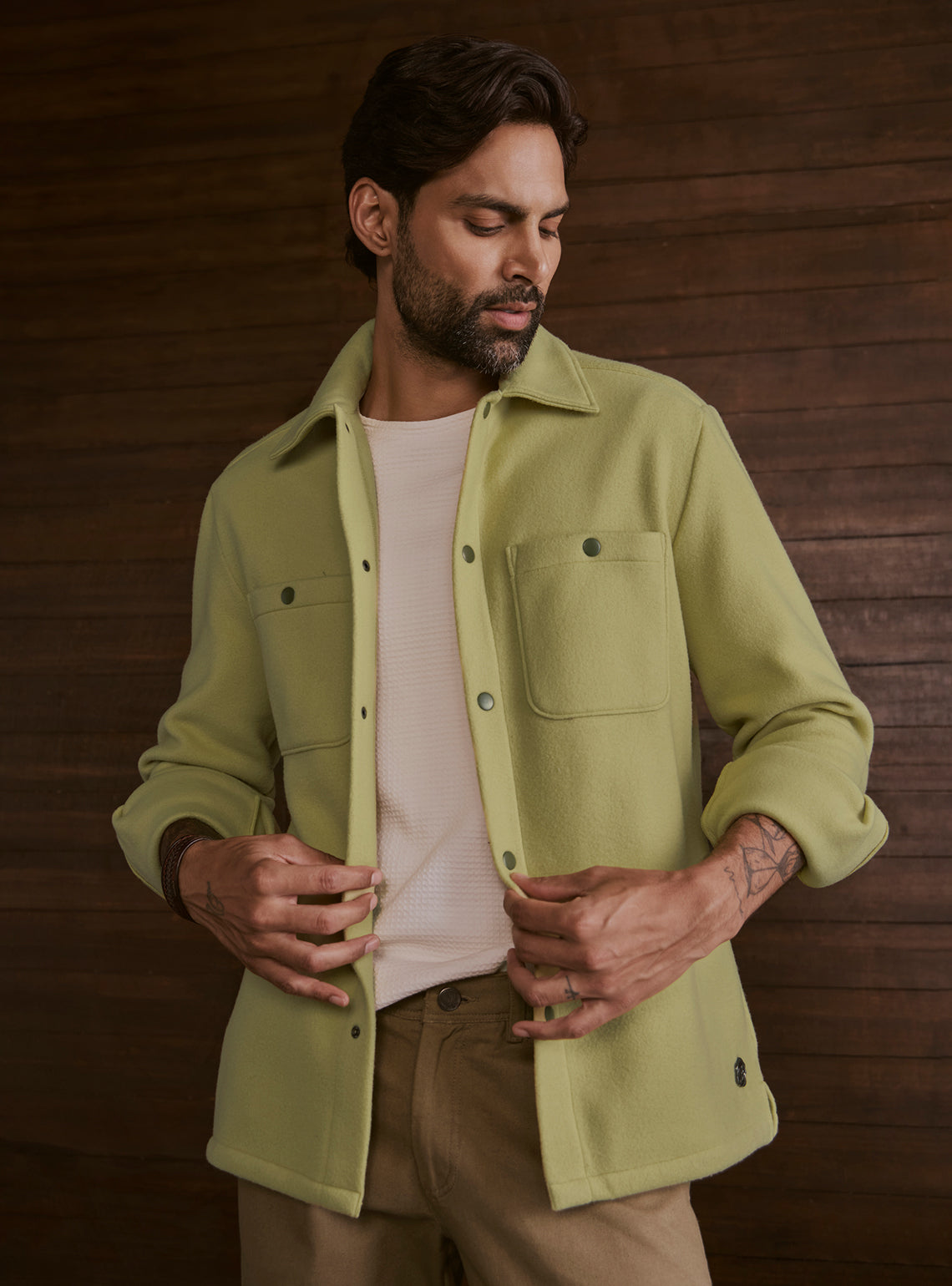Lush Green Poly Fleece Jacket