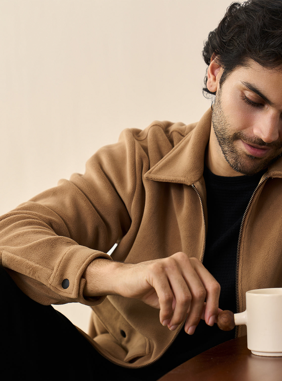 Nutmeg Brown Poly Rich Jacket