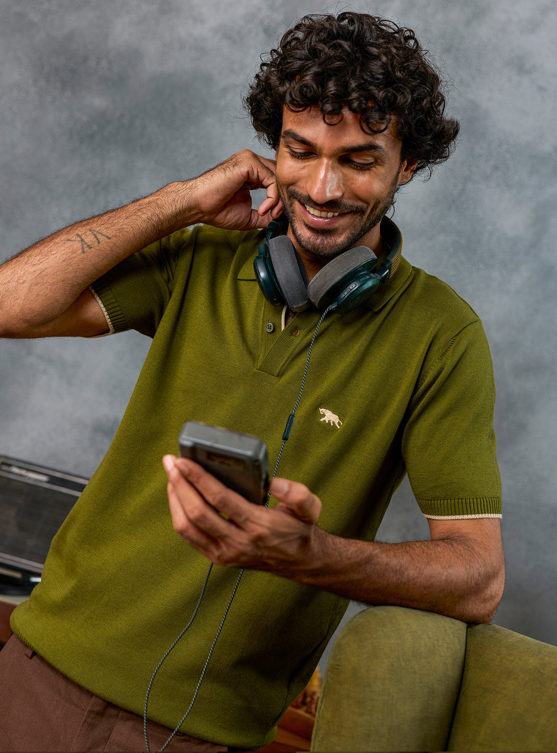 Wildcard Olive Cotton Polo