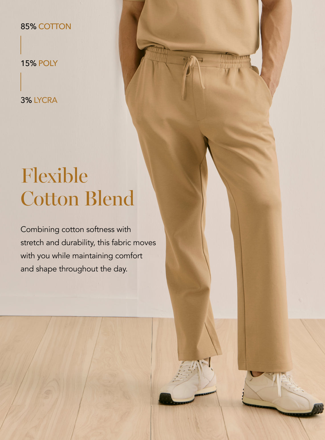Kinetic Mustard Blend Stretch Jogger
