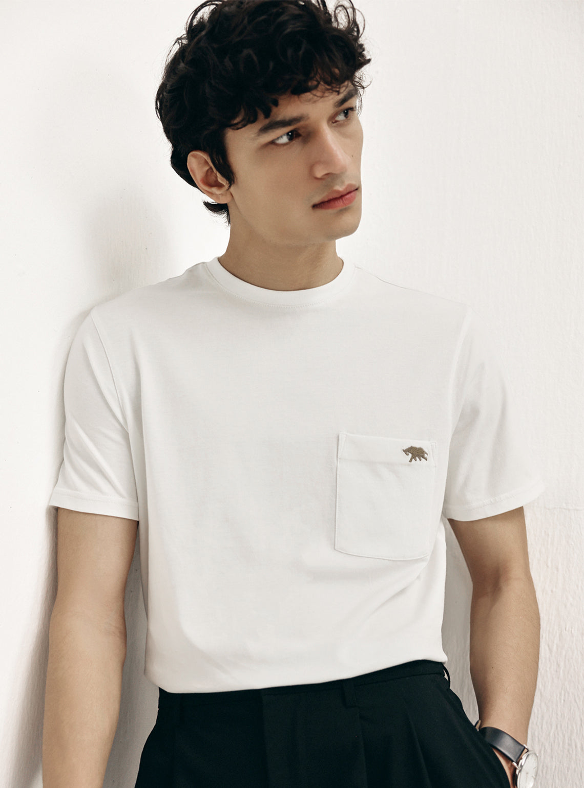 Frost White Compact Cotton Tee