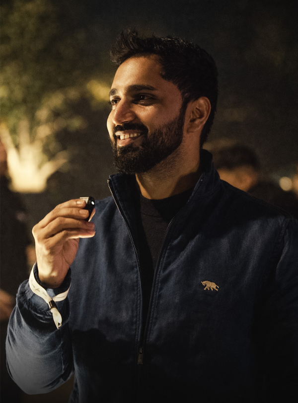 Lapis Linen Bomber Jacket