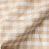 French Beige Cotton Bamboo Check Shirt