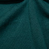 Nordic Green Cotton Micro Cable Knit Polo