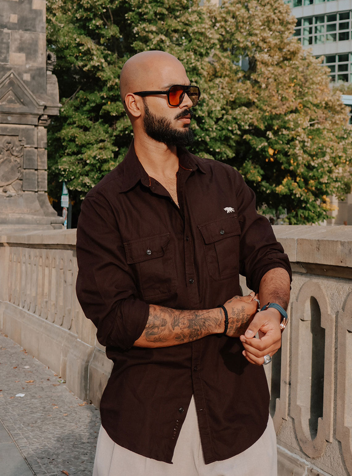 Timber Brown Explorer Cotton Shirt