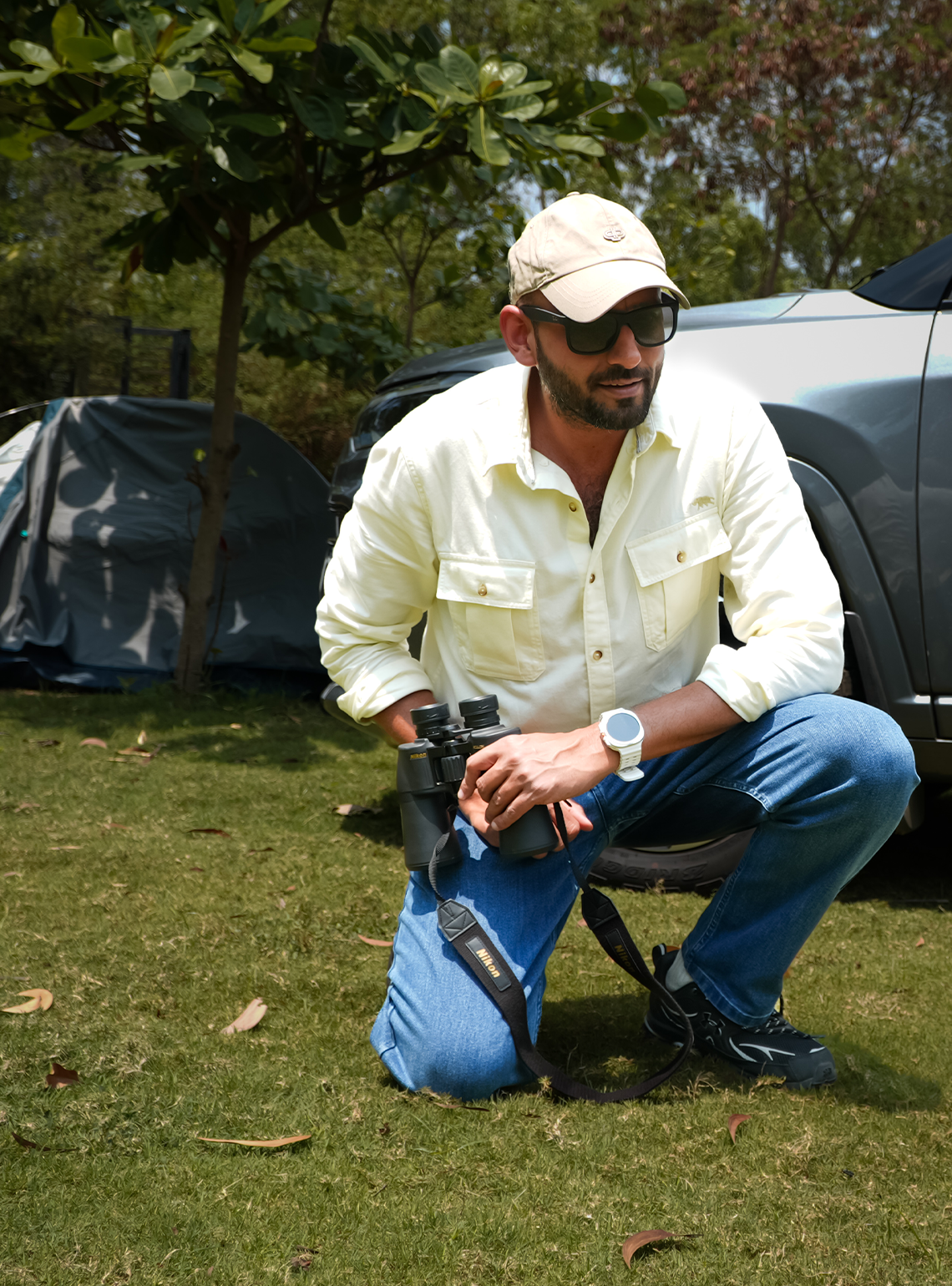 Golden-Hour Yellow Explorer Twill Shirt