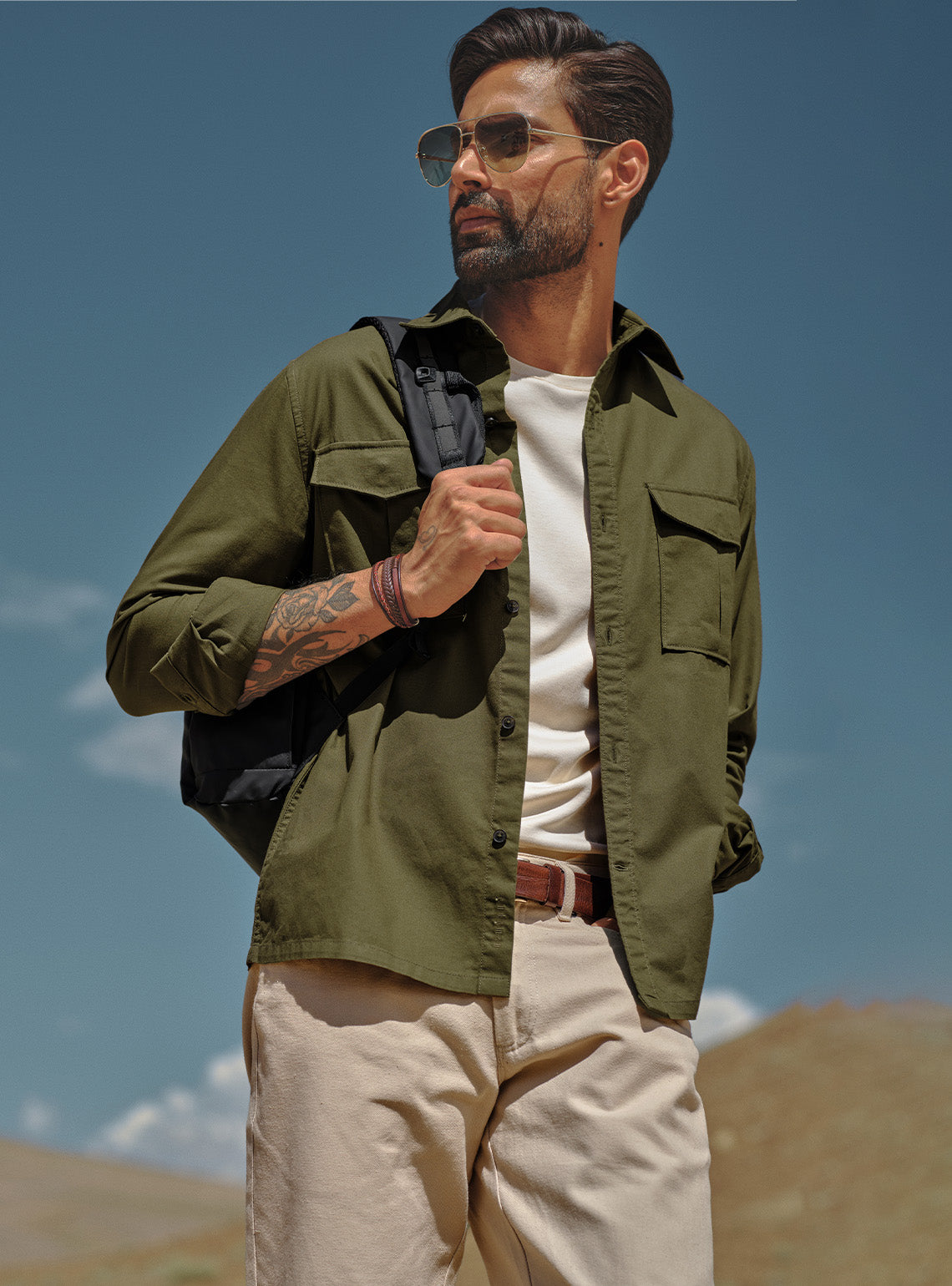 Canopy Olive Explorer Cotton Shirt