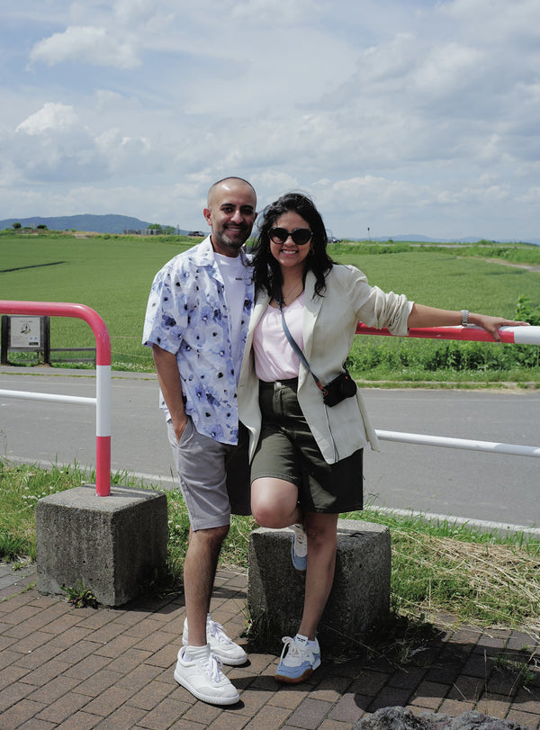 Floral Ink Cotton Blend Print Shirt