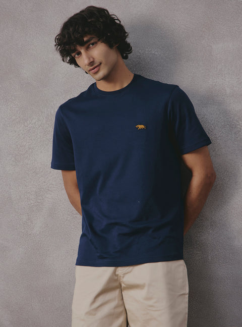 Wolfsbane Navy Supima Cotton Crewneck