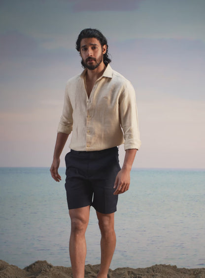 Sun Yellow Linen Shirt