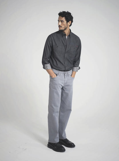 Storm Grey Cotton Blend Jeans