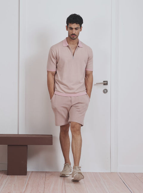 Terrian Khaki Cotton Knit Polo