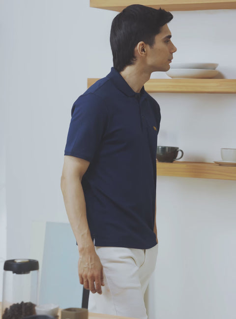 Indigo Navy Supima Cotton Polo