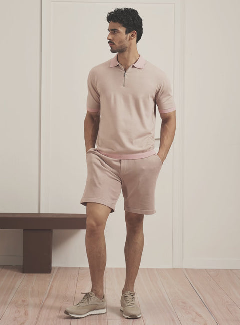 Terrian Khaki Cotton Knit Polo