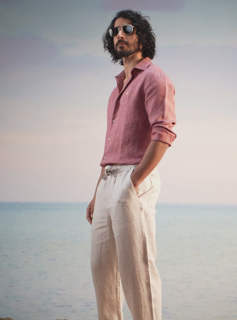 Current Red Linen Shirt