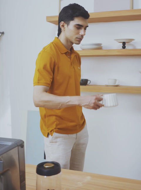 Chilli Rust Cotton Blend Polo