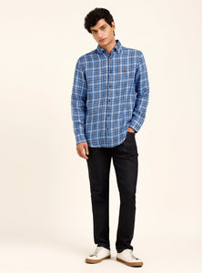 Indigo Teal Check Shirt