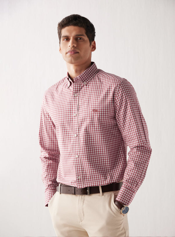 Sea Coral Check Shirt
