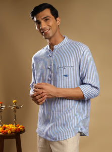 Sky Blue Popover Shirt