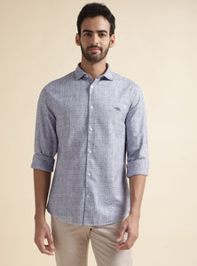 Cadet Blue Check Shirt