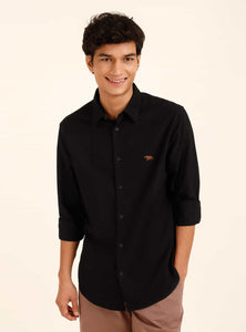 Jet Black Oxford Shirt