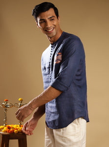 Deep Sapphire Popover Shirt