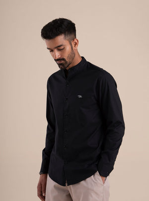 Onyx Mandarin Shirt