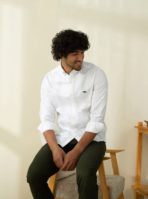 Essential White Sky Mark Shirt